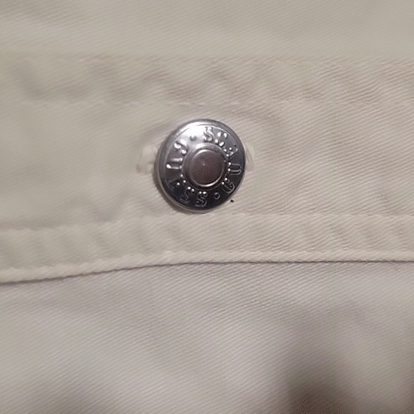 Guess Sleeveless Mini Dress Button Down Shirt Dress Tan S retro designer beach - Picture 3 of 6